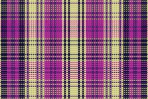 Tartan plaid pattern with dark color. vector
