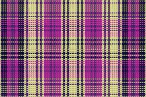 Tartan plaid pattern with dark color. vector