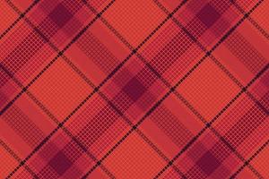 Tartan plaid pattern with dark color. vector