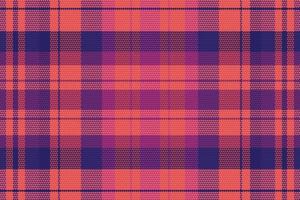 Tartan plaid pattern with dark color. vector