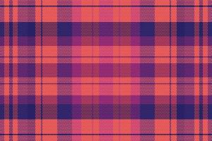 Tartan plaid pattern with dark color. vector