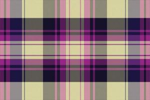 Tartan plaid pattern with dark color. vector