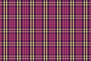 Tartan plaid pattern with dark color. vector