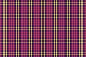 Tartan plaid pattern with dark color. vector