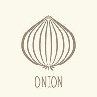 Onion vector. Onion logo design. Onion doodle symbol. vector