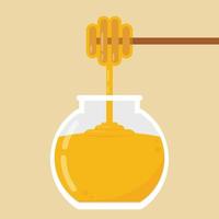 Honey stretch vector. Honey jar vector. free space for text. wallpaper. background. honey drop. vector