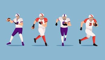 American Football Player Characters vector