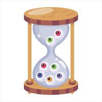 Trendy Scary Clock vector