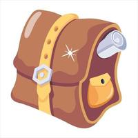 Trendy Medieval Bag vector