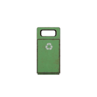 Street trash can isolated png