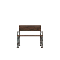 vintage Park bench isolated png