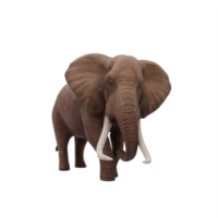 3D-afrikanischer Elefant isoliert png