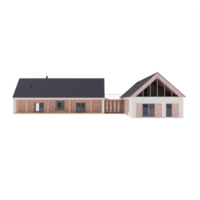 3d huis geïsoleerd png