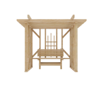 3d pergola geïsoleerd png