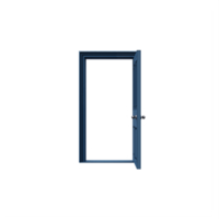 porta aberta azul isolada png