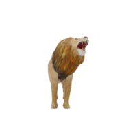 leão 3d isolado png