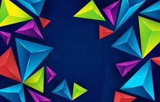 Colorful Triangular Gradient background vector