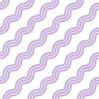 Minimalist wave pattern seamless wisteria color tone white background. vector