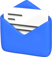 Ilustración de casilla de correo 3d. png