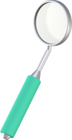 Dental magnifying glass 3D icon. png