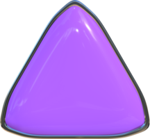 3D triangle button Illustration. png