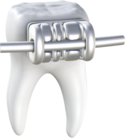 Dental braces 3D icon. png