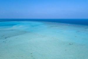 Maldives aerial view panorama landscape photo