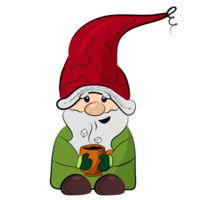 Cute gnome illustration png