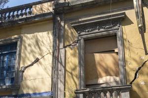 Mexico City damaged building after 2017 earthquake photo