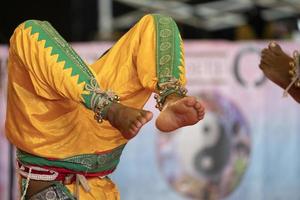 India traditional dance foot detail photo