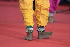 India traditional dance foot detail photo