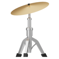 3d Illustration Music tool cymbal png