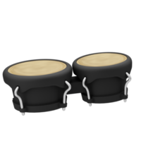 3d Illustration Music tool Bongos png