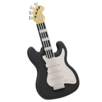 ilustração 3D ferramenta de música guitarra elétrica png