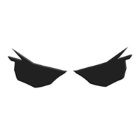 Illustration design graphic of black glasses. Perfect for stickers, tattoos png