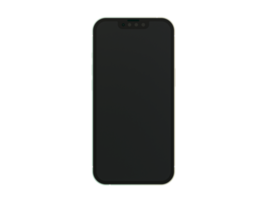 3d minimal front view blank screen smartphone template. Vertical brand new mobile phone mock up. 3d illustration. png