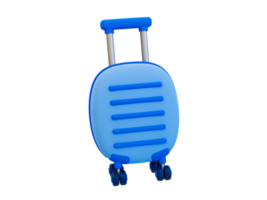 3d minimal Luggage. traveling concept. 3d illustration. png