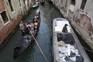 VENICE, ITALY - SEPTEMBER 15 2019 - Gondola ride in Venice photo