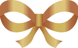 Colored bow. Decorative design element. PNG with transparent background.