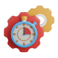 3d rendering time management isolated useful for business, industry, company, corporate and finance png