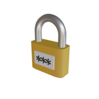 3d padlock icon png