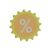 Discount 3D Icon png