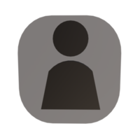 avatar icona 3d icona png