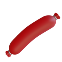 saucisse rendu 3d png