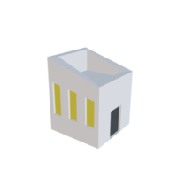 3D-Low-Poly-Gebäude png