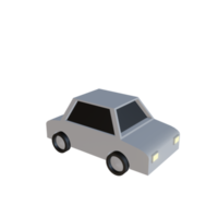 carro 3D baixo poli png