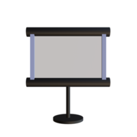 3d white board png