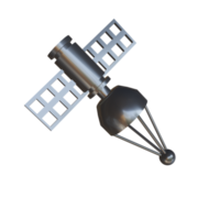 modèle satellite 3D png