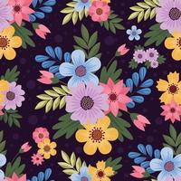 Floral Seamless Pattern Background vector