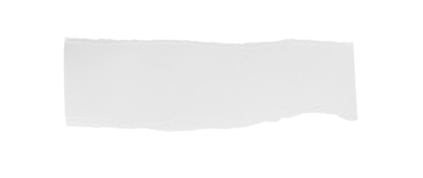 weißes zerrissenes Stück Papier isoliert auf transparentem Hintergrund png-Datei png